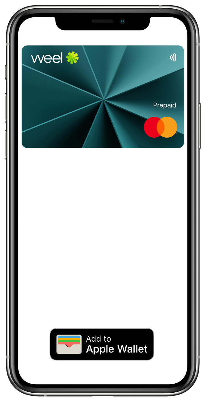phone with option to add Weel card to Apple wallet